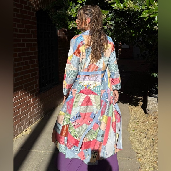 The Ludlow Shop Vintage Handmade Embroidered Quilt Coat - Picture 2 of 12